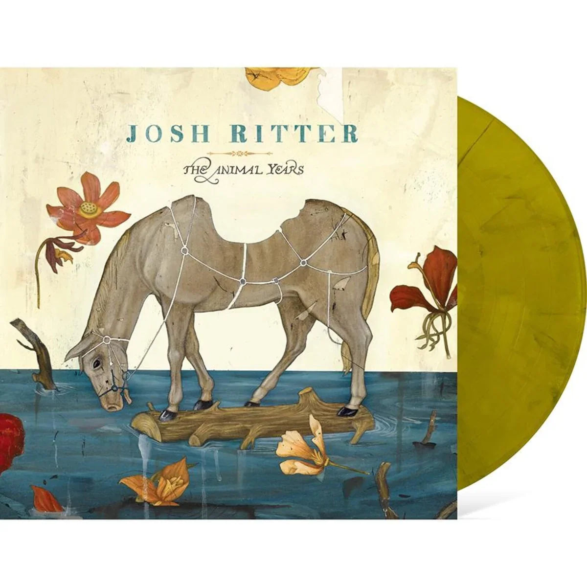 Josh Ritter- Animal Years (Limited Edition Opaque Yellow w/ Black Swirl Vinyl) { VINYL LP }
