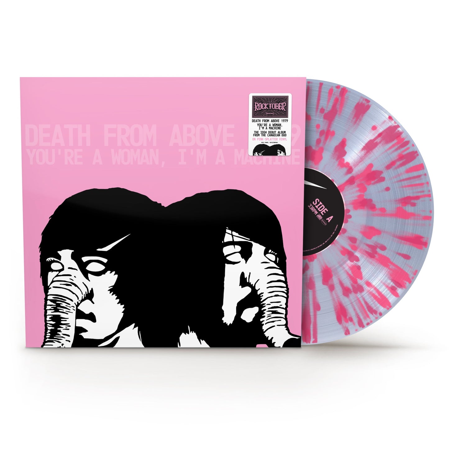 Death From Above 1979- You're a Woman, I'm A Machine (Rocktober 2025) (1LP Clear with Pink Splatter Vinyl) { VINYL LP }