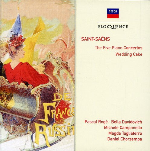 Saint-Saens / Roge / Davidovich / Lpo / Dutoit: Saint-Saens: Pno Ctos Nos 1 - 5 / Wedding Cake - Record