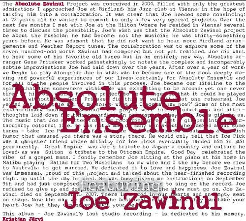 Joe Zawinul: Absolute Zawinul - CD