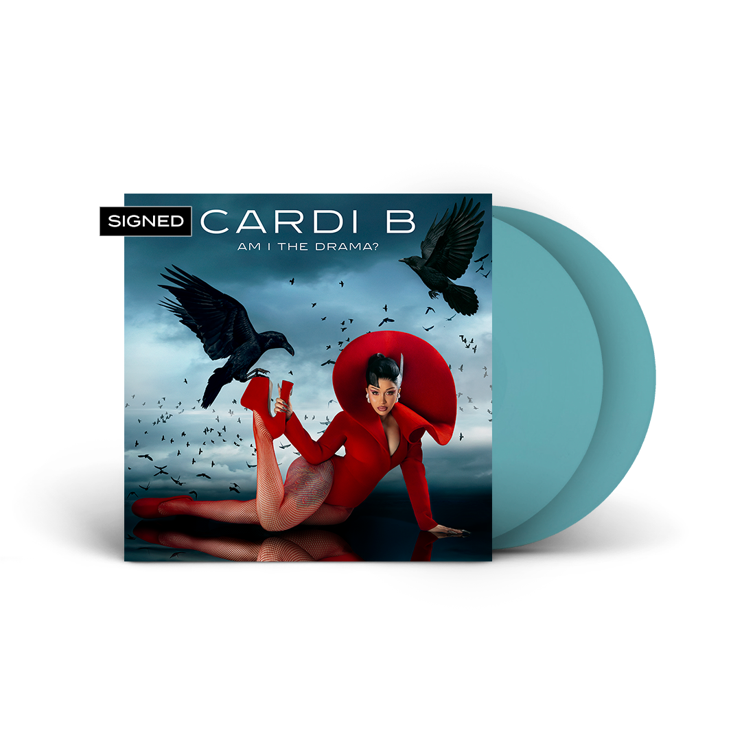 Cardi B- Am I The Drama? (Indie Exclusive Baby Blue Vinyl + Signed Art Card) { VINYL LP }