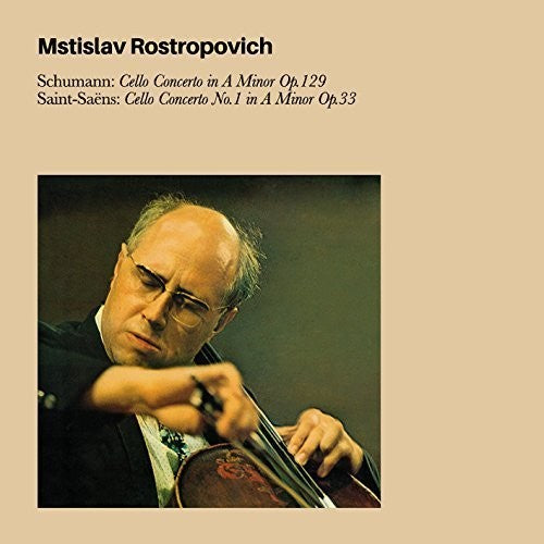 Mstislav Rostropovich: Schumann Cello Concerto in a Minor Op.129 / Saint - Record