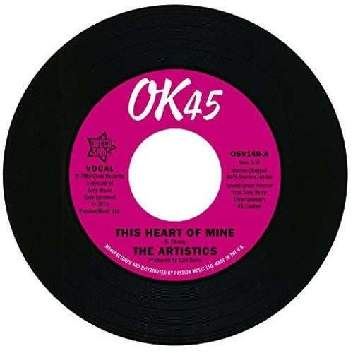 The Artistics: This Heart of Mine / So Mush Love in My Heart - 7-INCH SINGLE