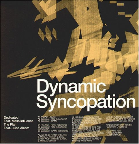 Dynamic Syncopation: Dedicated - 12-INCH SINGLE