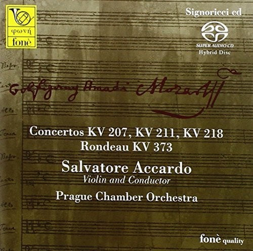 Mozart / Accardo: Concertos KV 207 - KV 211 - KV 218 - SUPER-AUDIO CD