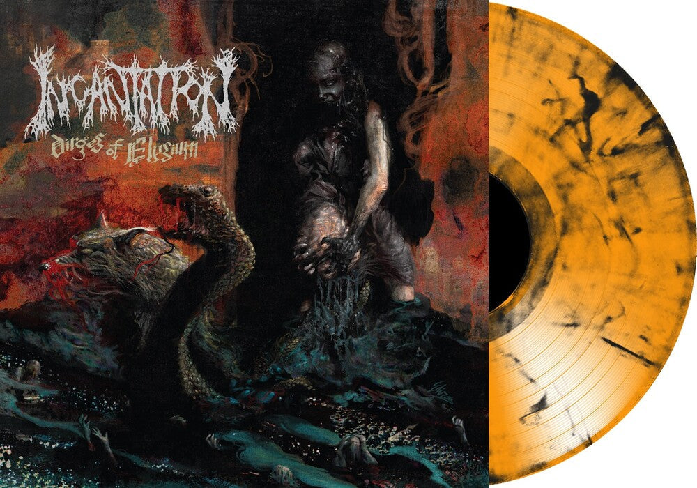 Incantation- Dirges of Elyzium (Transparent Red / Black Marble Vinyl) { VINYL LP }