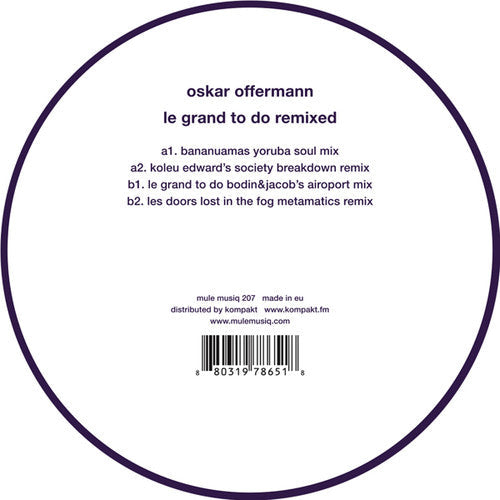 Oskar Offermann: Le Grand To Do Remixed - 12-INCH SINGLE