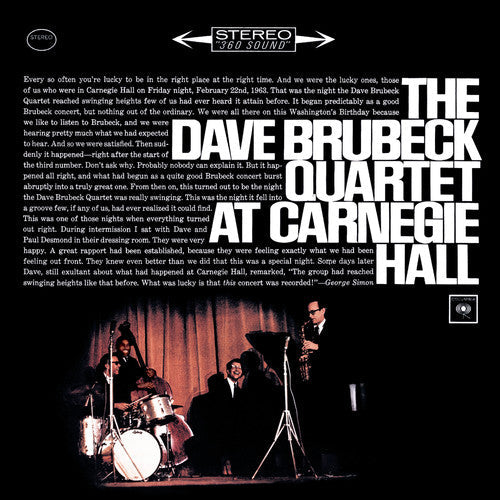 Dave Brubeck Quartet: At Carnegie Hall - CD