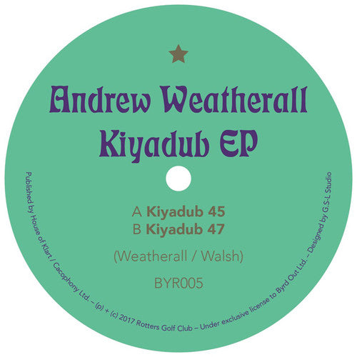 Andrew Weatherall: Kiyadub - 12-INCH SINGLE