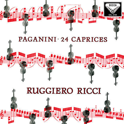 Ruggiero Ricci: Paganini: 24 Caprices Op. 1 - Record