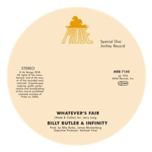Billy Butler & Infinity & Lady Lee: Whatever'S Fair / Simple Things - 7-INCH SINGLE