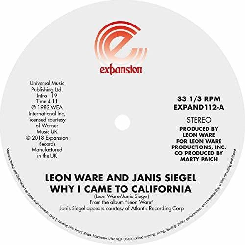 Leon Ware: Why I Came To California / Can I Touch You There - 12-INCH SINGLE