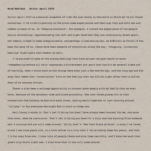 Brad Mehldau: Suite: April 2020 - CD