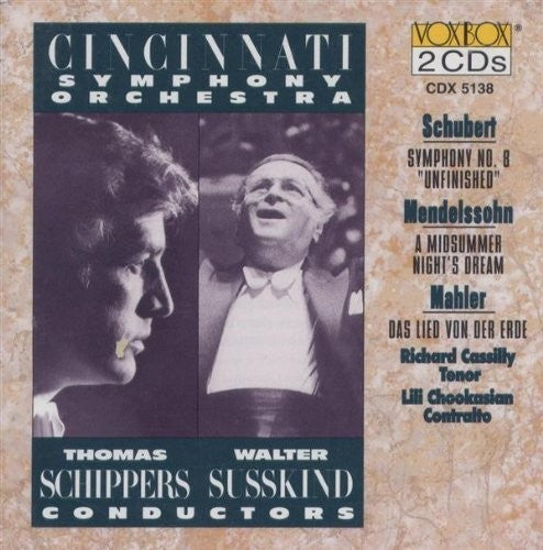 Schubert / Schubert / Mendelssohn / Mahler / Cin S: Schubert Mendelssohn Mahler - Record