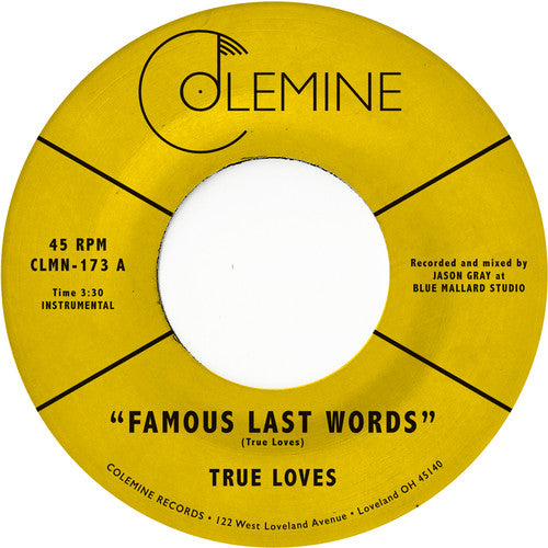 True Loves- Famous Last Words { VINYL LP }