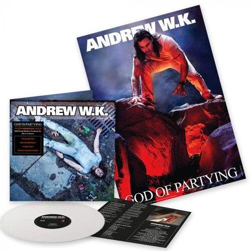 Andrew WK- God Is Partying (White Vinyl + Poster) { VINYL LP }