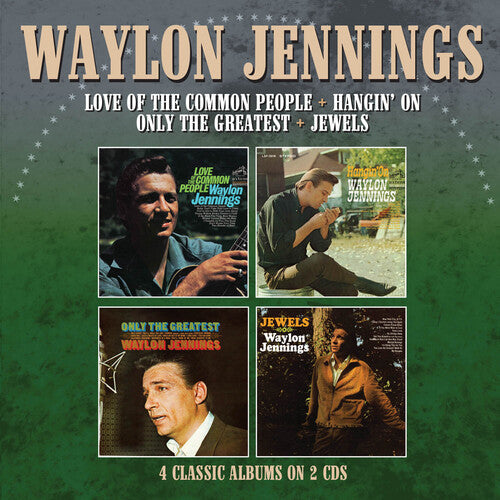 Waylon Jennings: Love Of The Common People / Hangin' On / Only The Greatest / Jewels - Record