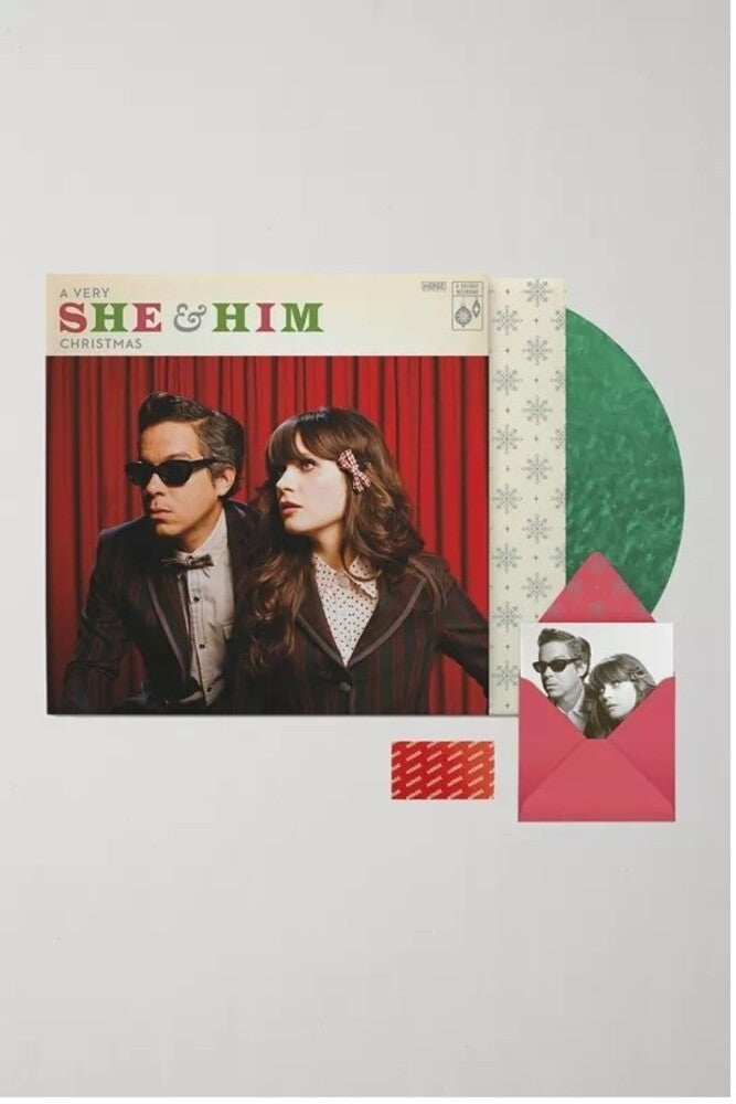 She & Him- Very She & Him Christmas (Green Vinyl) { VINYL LP }