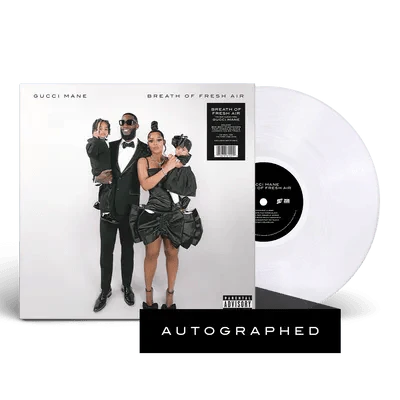 Gucci Mane- Breath Of Fresh Air (Indie Exclusive w/ Autographed Insert Clear Vinyl) { VINYL LP }