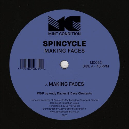 Spincycle: Making Faces - 12-INCH SINGLE