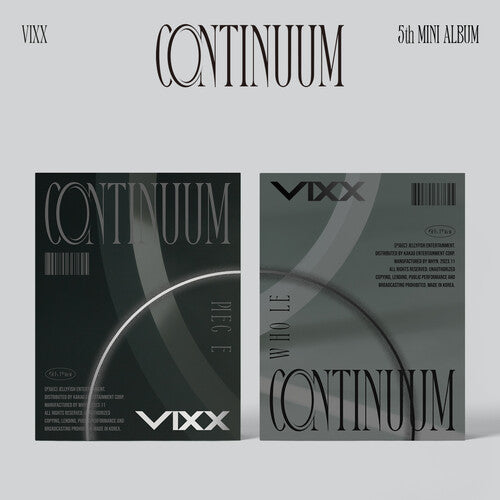 Vixx: Continuum - Random Cover - incl. Photobook, Postcard, Folded Poster, Transparent Bookmark, Photocard Frame, Transparent Photocard, Photocard, Group Photocard + Transparent Sticker - CD