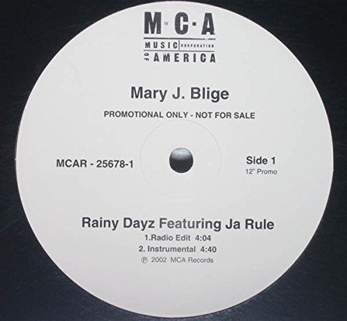 Mary J. Blige: Rainy Dayz - 12-INCH SINGLE