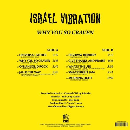 Israel Vibration- Why You So Craven { VINYL LP }