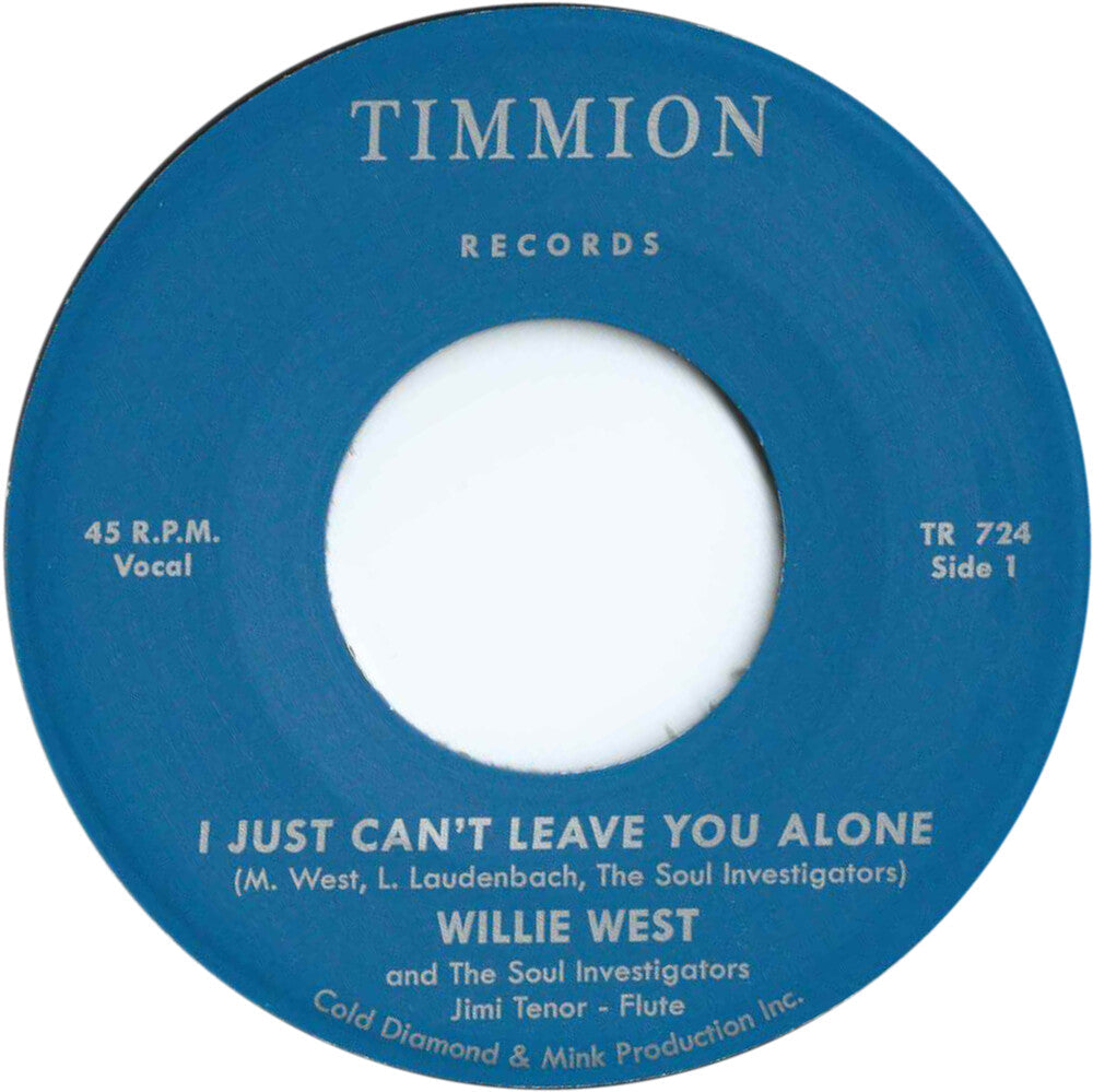 Willie West & The Soul Investigators- Just Can't Leave You Alone { VINYL LP }
