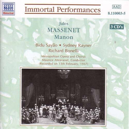 Various Artists: Massenet: Manon - Record