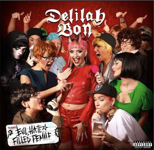 Delilah Bon- Evil, Hate Filled Female - Red & Neon Green Vinyl { VINYL LP }
