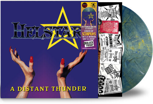 Helstar- Distant Thunder - Electric-Ocean (Colored Vinyl, Blue) { VINYL LP }