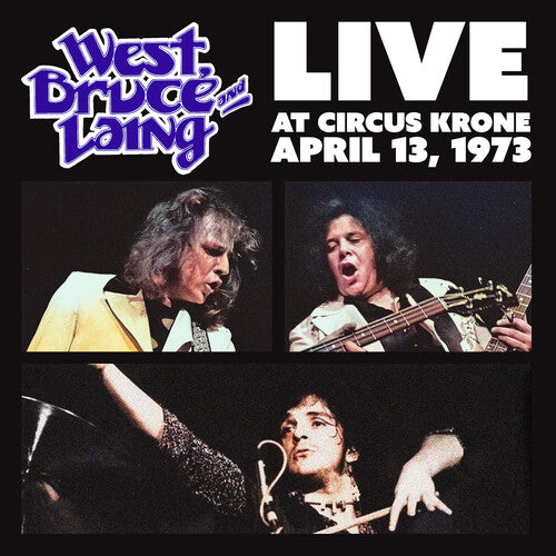 West- Live at Circus Krone, Frankfurt, Germany - April 13, 1973 - Clear Frosted Glass with Silver Swirl { VINYL LP }