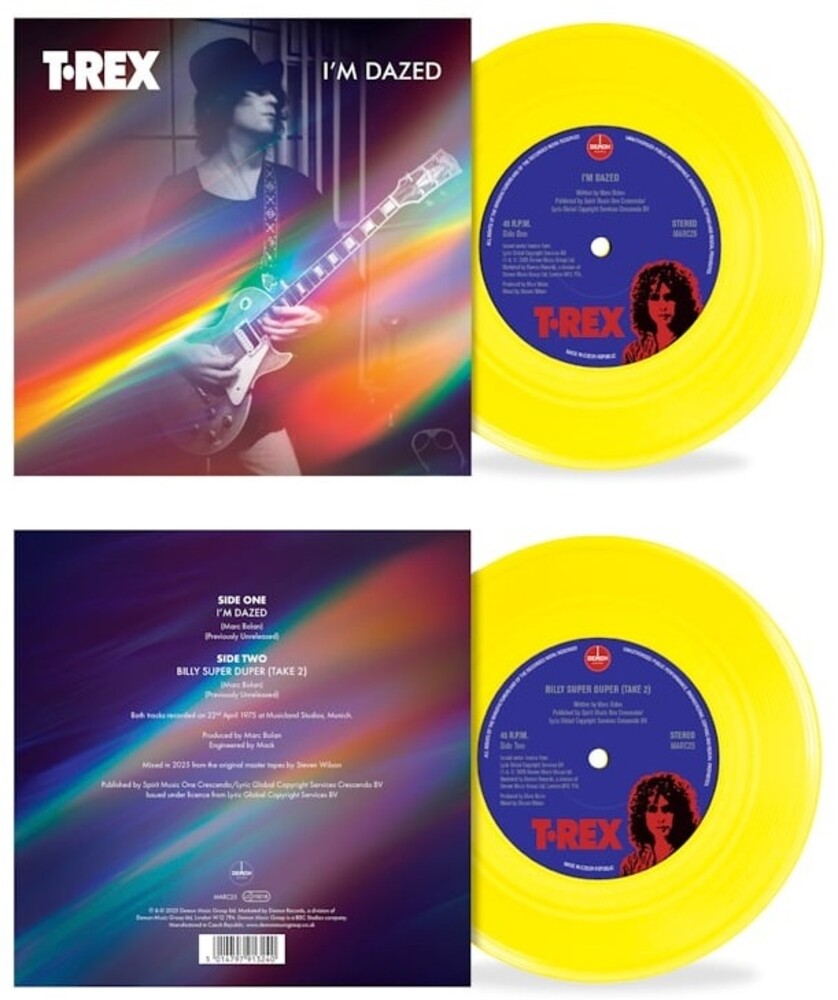 T.Rex- I'm Dazed / Billy Super Duper - Yellow Vinyl (Ylw) { VINYL LP }