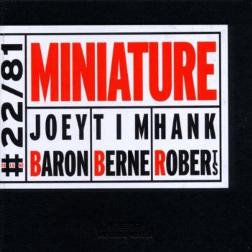 Joey Baron: Miniature - CD