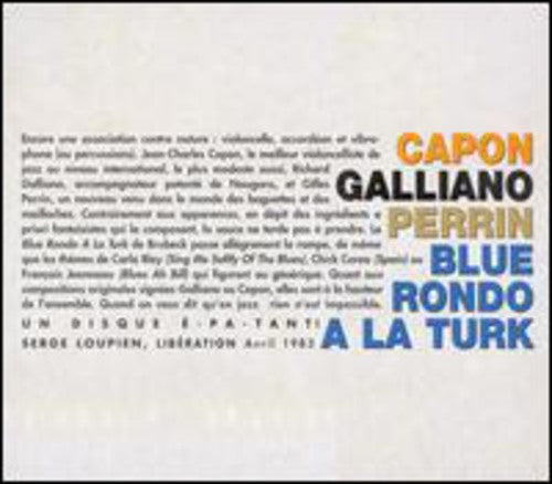 Capon, Jean-Charles / Galliano / Perrin: Blue Rondo A La Turk - CD