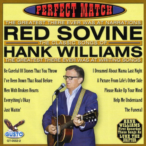 Red Sovine: Perfect Match-Songs of Hank Williams - Record