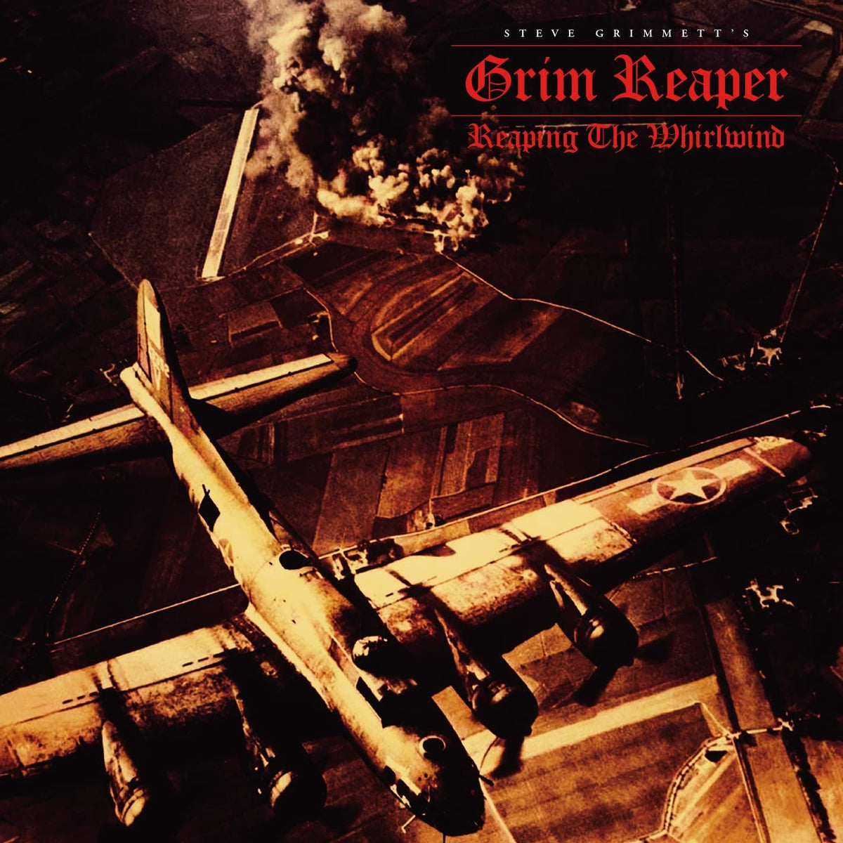 Grim Reaper: Reaping The Whirlwind: Live British Steel Festival - White & Red Splatter Vinyl - VINYL
