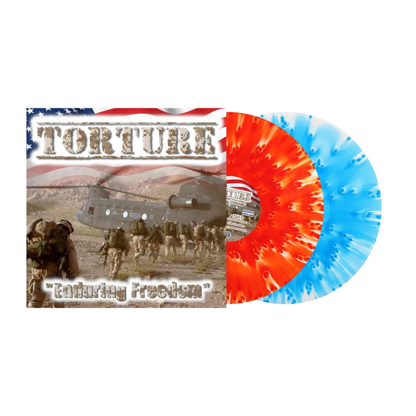 Torture- Enduring Freedom (Cloudy Red, Cloudy Blue Vinyl) (DAZE Records) { VINYL LP }