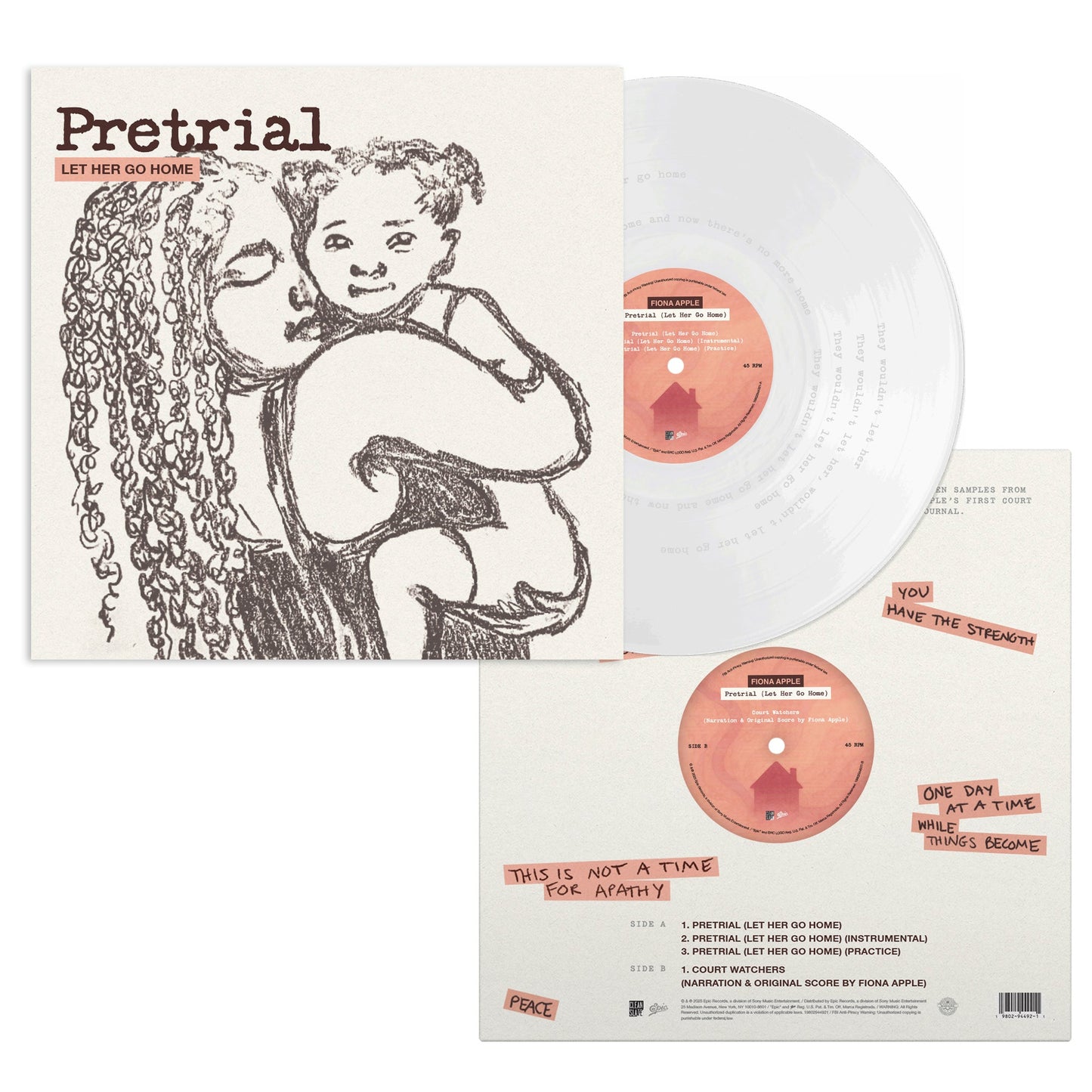 Fiona Apple- Pretrial (Let Her Go Home) (Clear Vinyl) { VINYL LP }