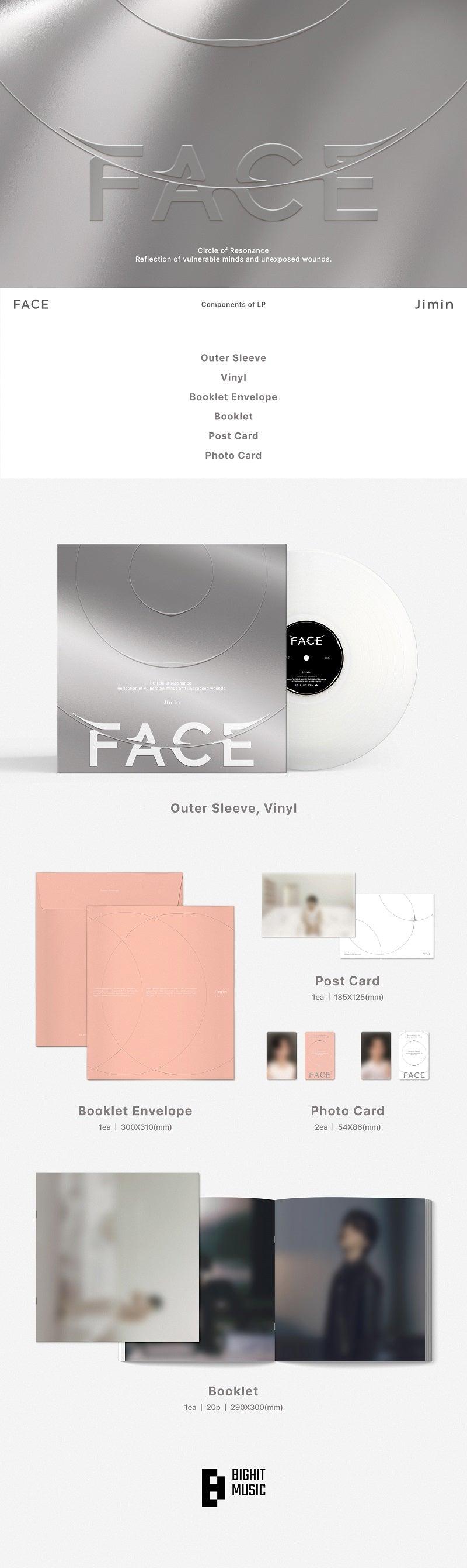 Jimin (BTS)- FACE { VINYL LP }