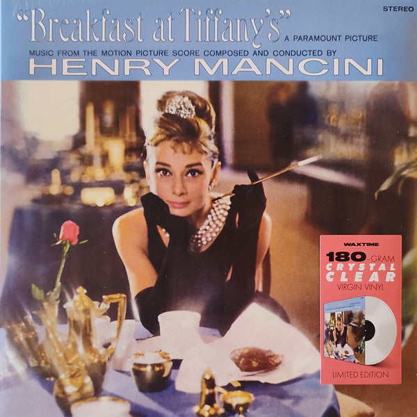 Henry Mancini- Breakfast At Tiffany's (Original Soundtrack) - Limited 180-Gram Crystal Clear Vinyl with Bonus Track { VINYL LP }