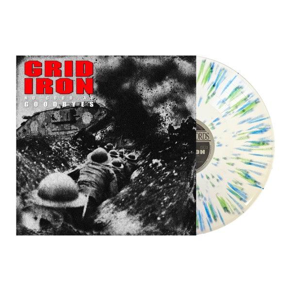 Gridiron- No Good At Goodbyes (White w/Blue & Green Splatter) { VINYL LP }