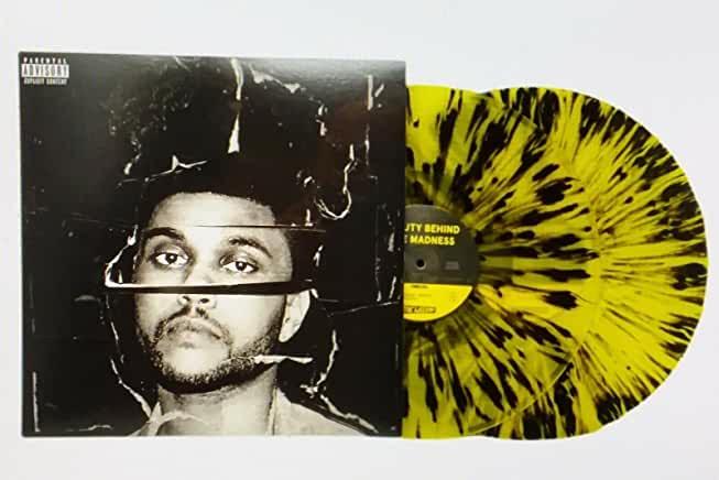 The Weeknd- Beauty Behind The Madness (Yellow w/ Black Splatter Vinyl) { VINYL LP }