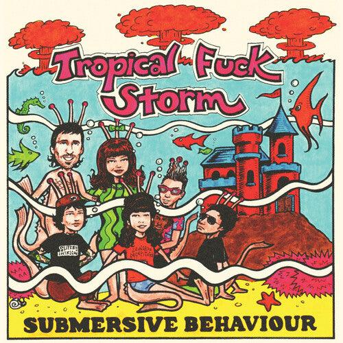 Tropical Fuck Storm- Submersive Behaviour (Clear/Aqua Blue Smoke Vinyl) { VINYL LP }