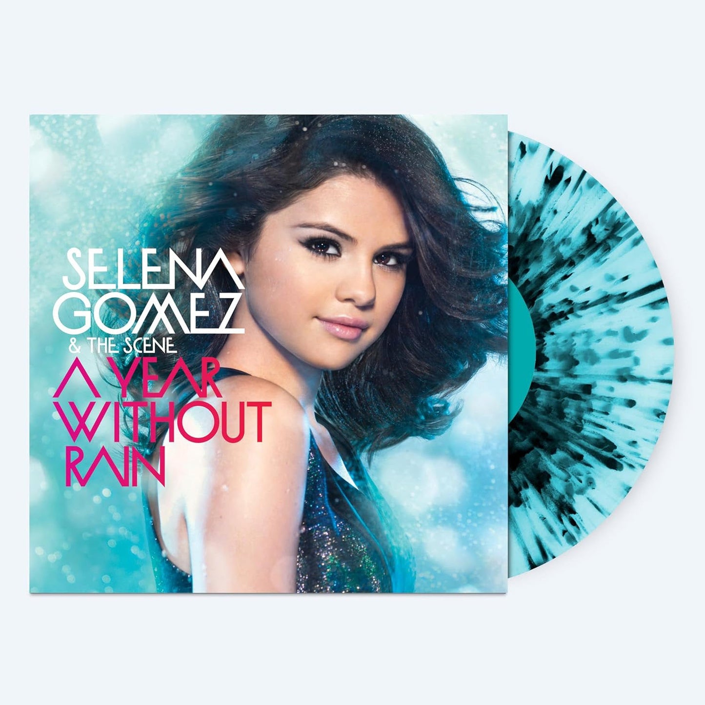 Selena Gomez & The Scene- Year Without Rain (Blue/Black Splatter Vinyl) { VINYL LP }