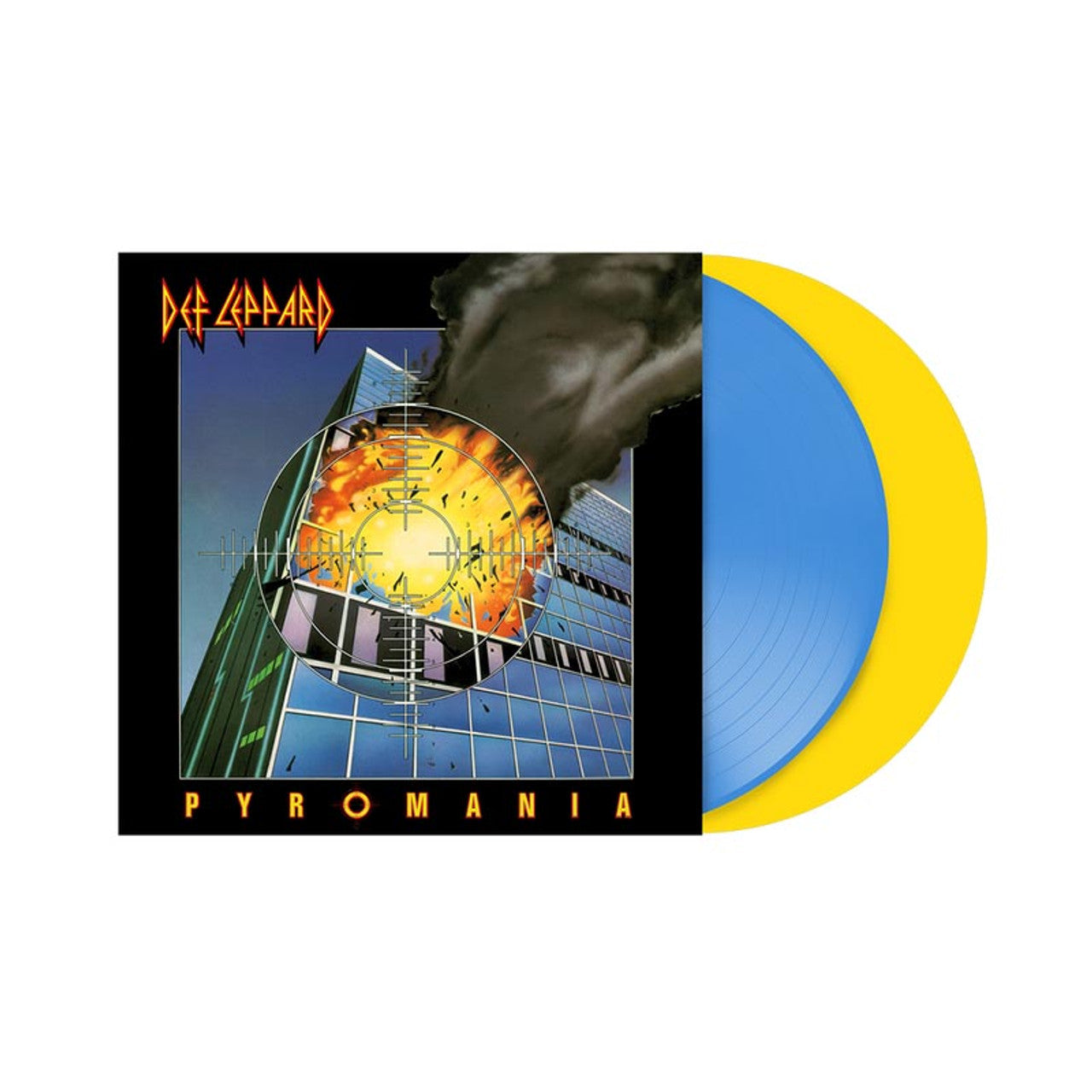 Def Leppard- Pyromania: 40th Anniversary - Limited Blue & Yellow Colored Vinyl { VINYL LP }