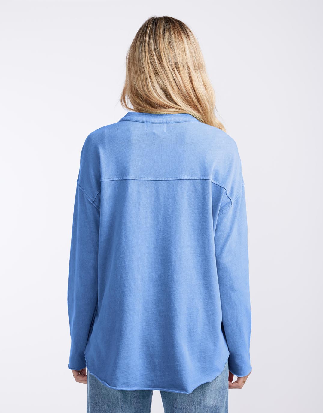 Henley Sunset Top - Danish Blue