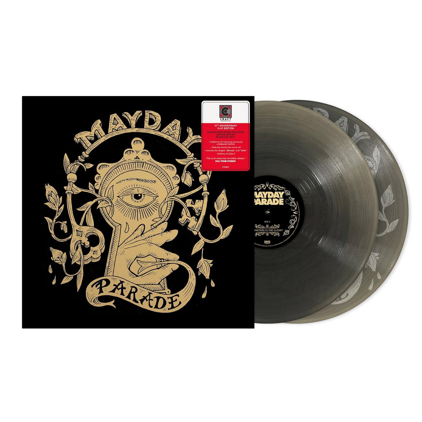 Mayday Parade- Monster In The Closet (Indie Exclusive 10th Anniversary Black Ice Vinyl) { VINYL LP }