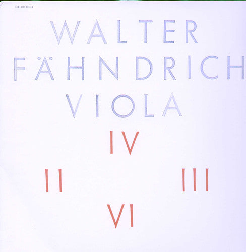 Walter Fähndrich: Va - Record