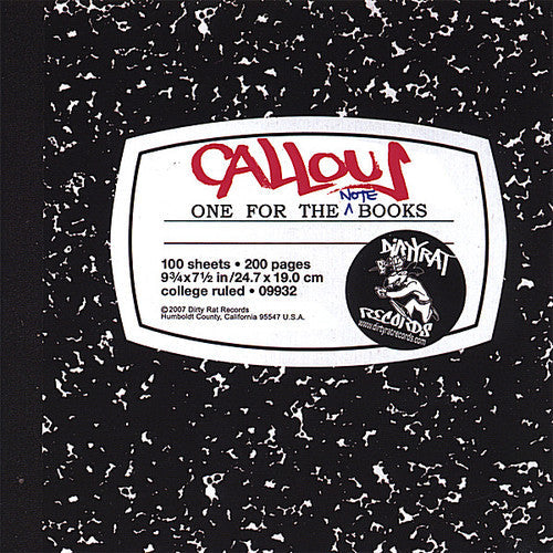 Callous: One for the Notebooks - Record